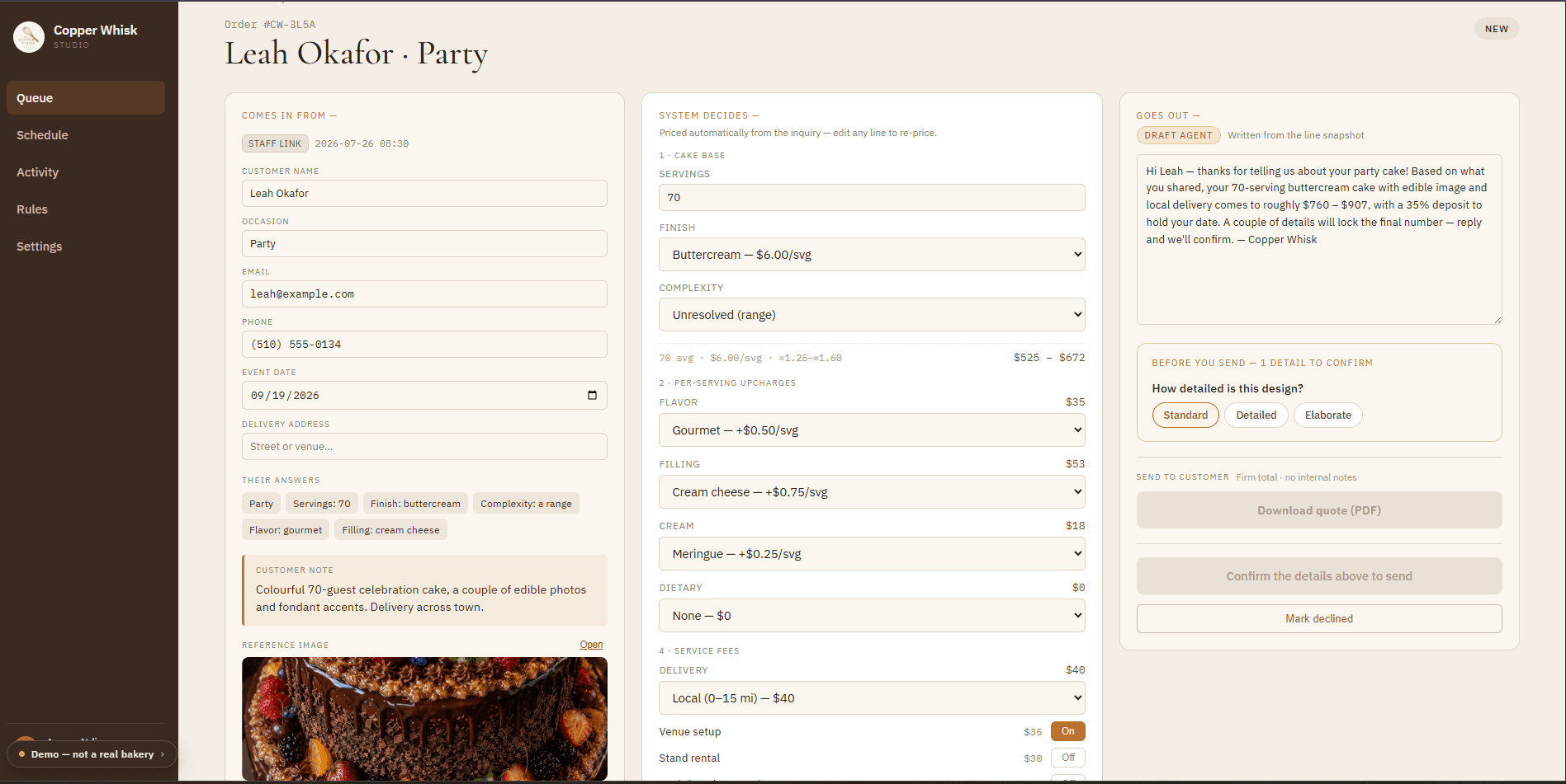 Custom Quoting tool with Agentic Assistance